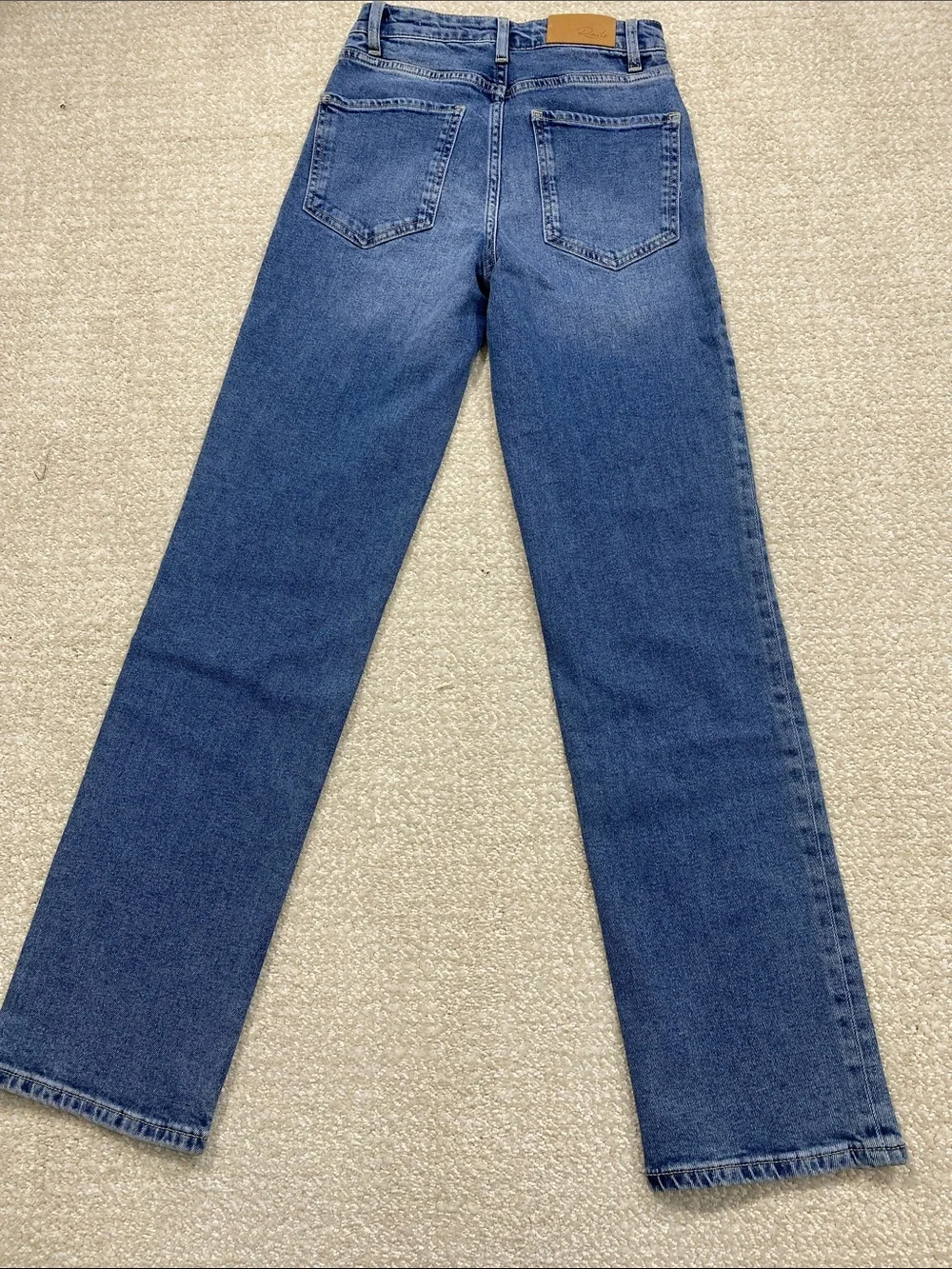 Rails Straight-Leg Jeans in Light Blue Wash High rise straight Size 24 100%Cott